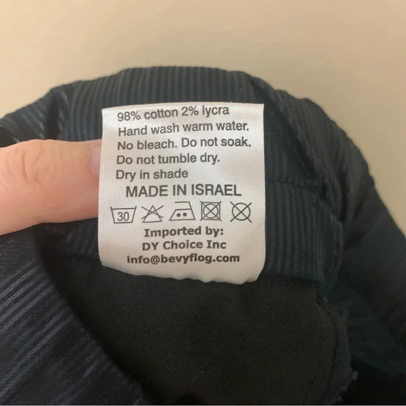 Bevy Flog Shely Pants in Blue Stripe Size 25 NWT New - Picture 15 of 15